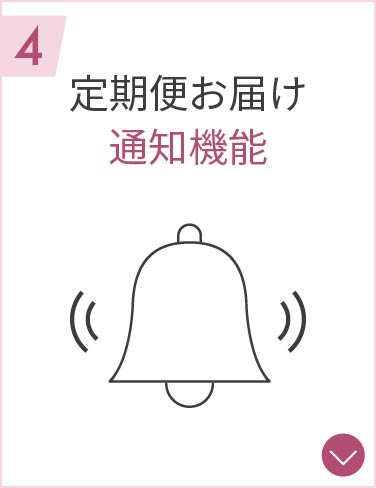 定期便のお届け前にお知らせします