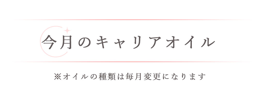 今月のオイル