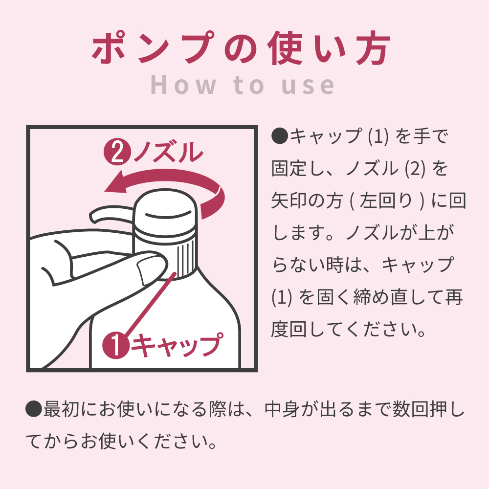 ポンプの使い方